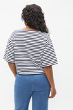 Boxy Boat Neck Tee  Midnight Sky Stripe  hi-res