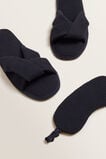 Waffle Slipper And Eyemask    hi-res