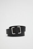 Naomi Leather Hip Belt  Black Silver  hi-res
