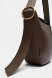 Leather Buckle Trim Shoulder Bag  Affogato  hi-res