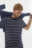 Crew Stripe Tee  Midnight Blue Stripe  hi-res