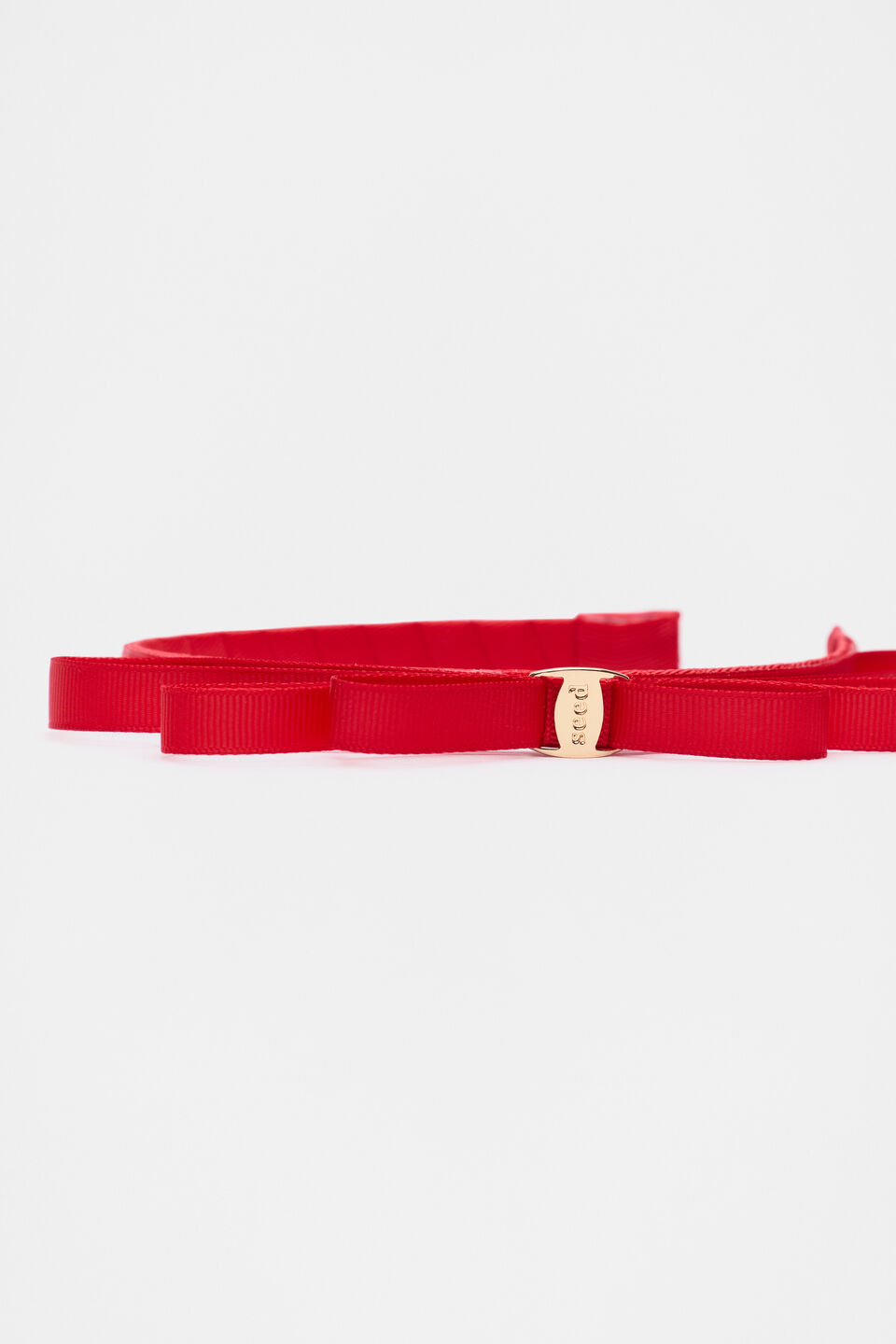 Heritage Bow Headband  Strawberry Red