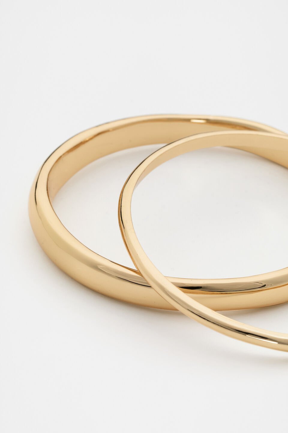Organic Bangle Set  Gold