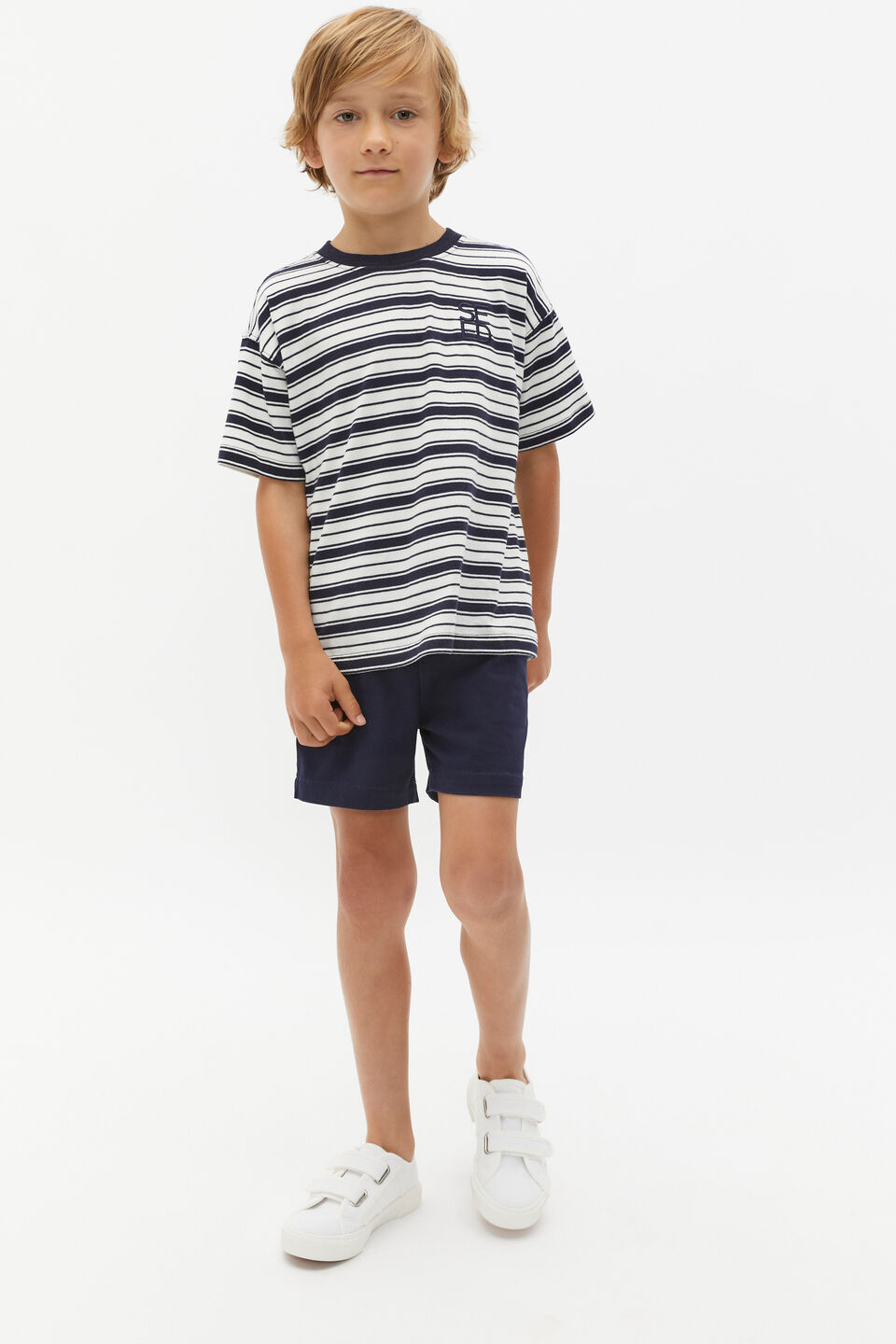 Core Stripe Tee  Classic Cream