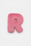 Raspberry Velvet Initial Cushion  R  hi-res