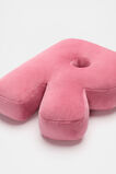 Raspberry Velvet Initial Cushion  R  hi-res