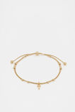 Gold Letter Chains Bracelet  T  hi-res