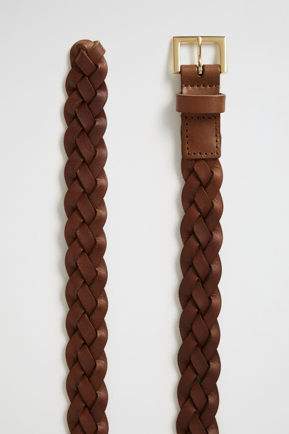 Beck Narrow Woven Belt  Tan  hi-res