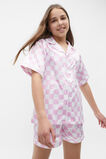 Check Satin Pyjama  Cotton Candy  hi-res