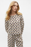 Chain Geo Blouson Sleeve Top  Chain Geo  hi-res