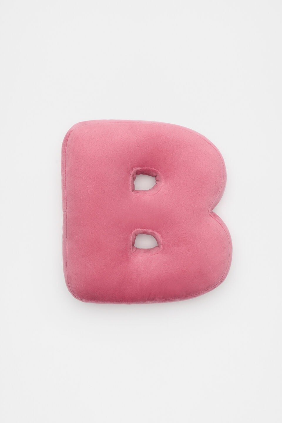 Raspberry Velvet Initial Cushion  B