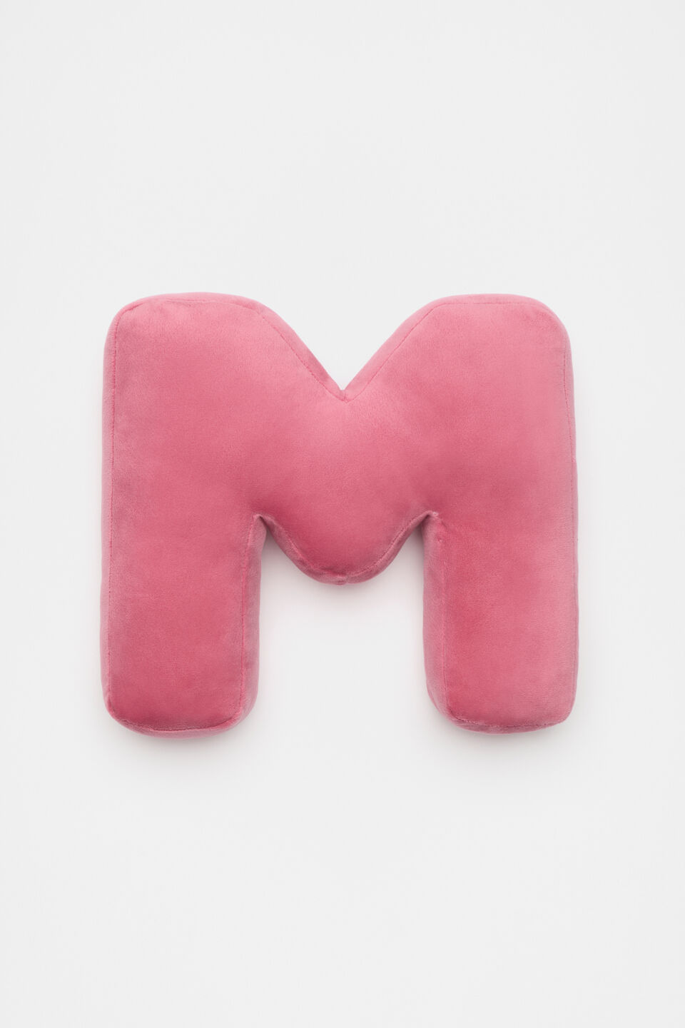 Raspberry Velvet Initial Cushion  M