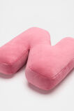 Raspberry Velvet Initial Cushion  N  hi-res