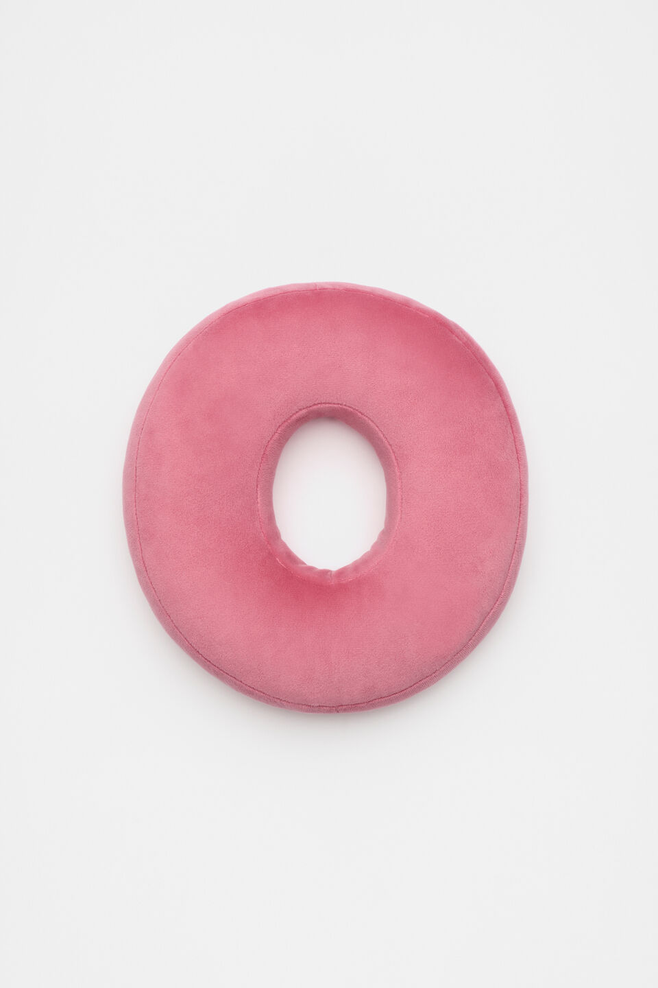 Raspberry Velvet Initial Cushion  O