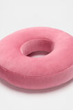 Raspberry Velvet Initial Cushion  O  hi-res