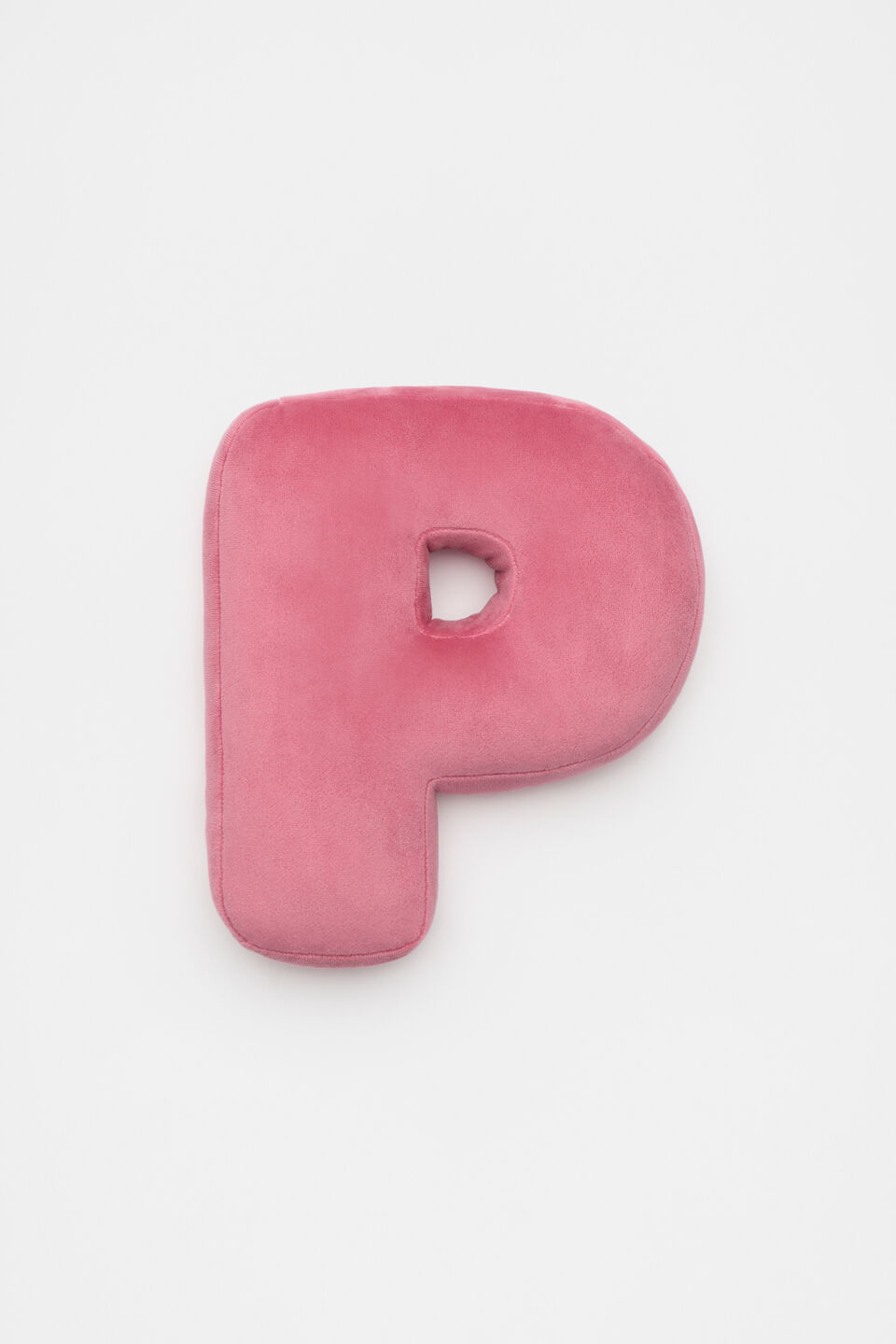 Raspberry Velvet Initial Cushion  P