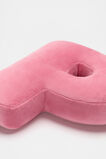 Raspberry Velvet Initial Cushion  P  hi-res