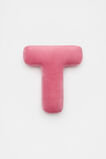 Raspberry Velvet Initial Cushion  T  hi-res
