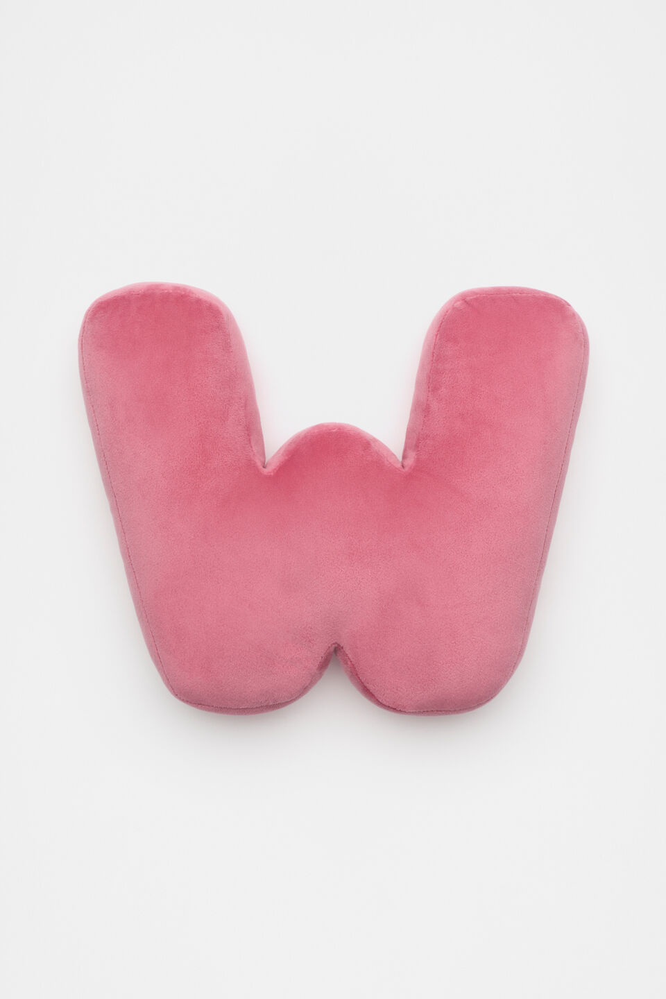 Raspberry Velvet Initial Cushion  W