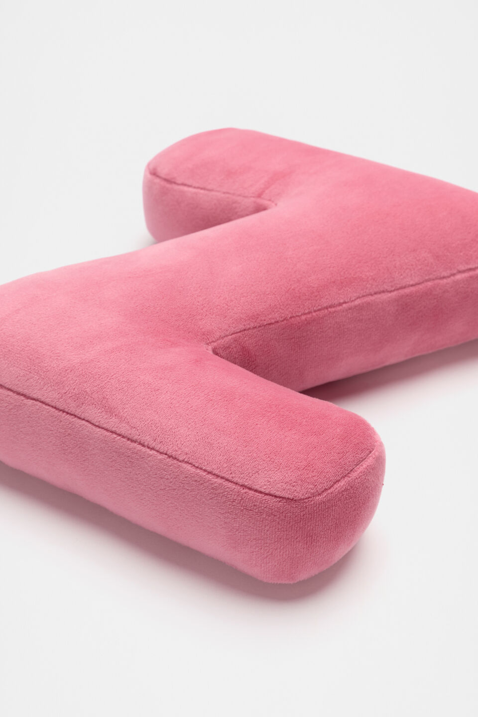 Raspberry Velvet Initial Cushion  Z