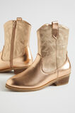 Foil Cowboy Boot  Rose Gold  hi-res