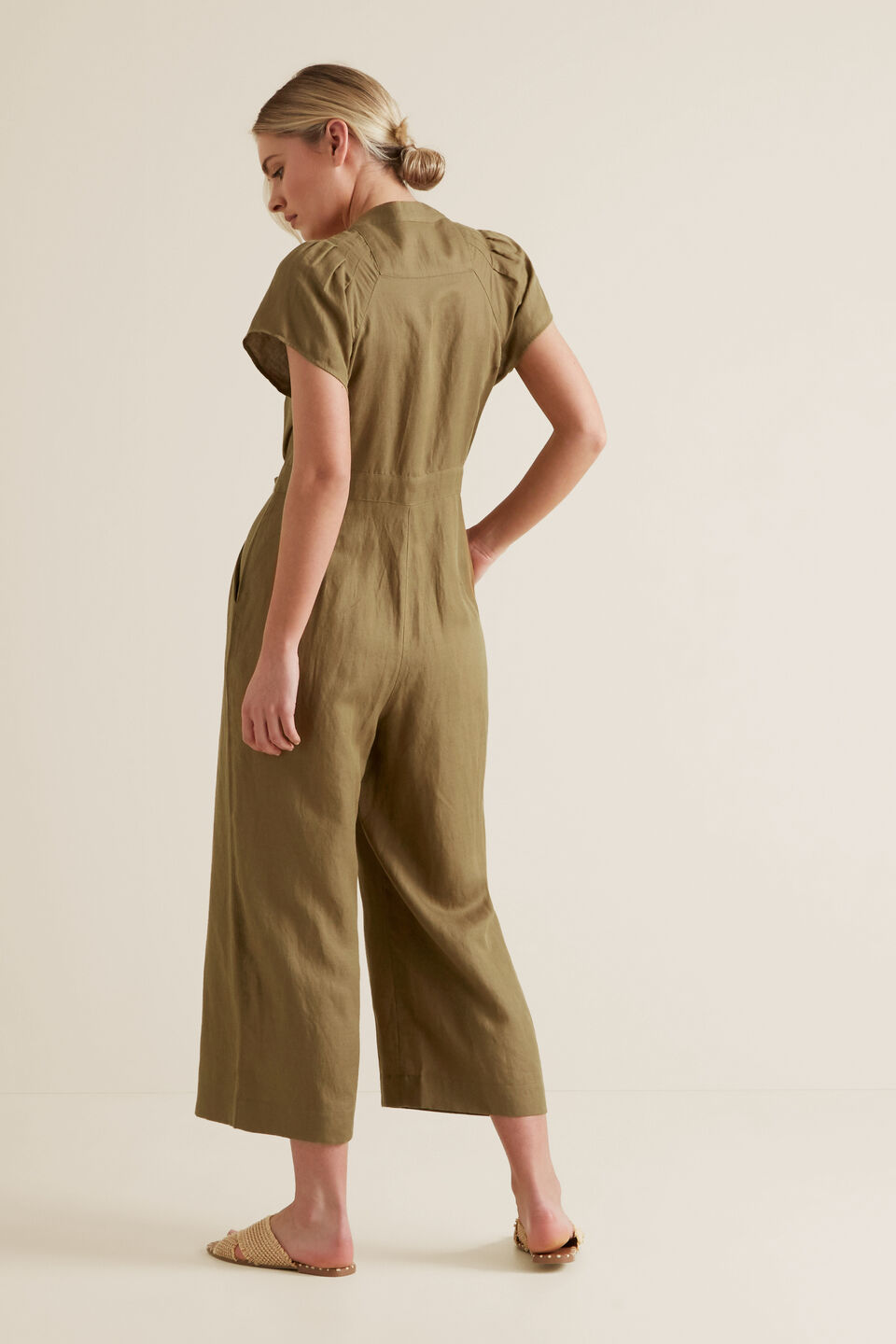 Button Through Jumpsuit  