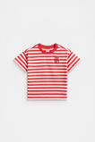 Core Stripe Tee  Strawberry Red Stripe  hi-res