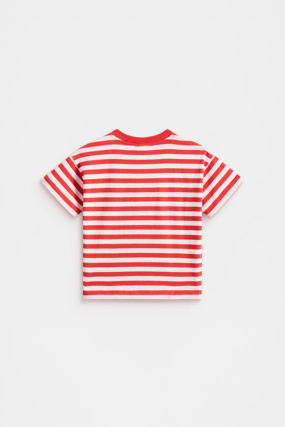 Core Stripe Tee  Strawberry Red Stripe  hi-res
