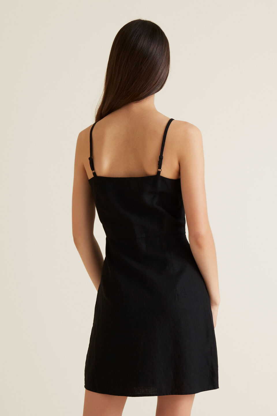 Linen Blend Dress  