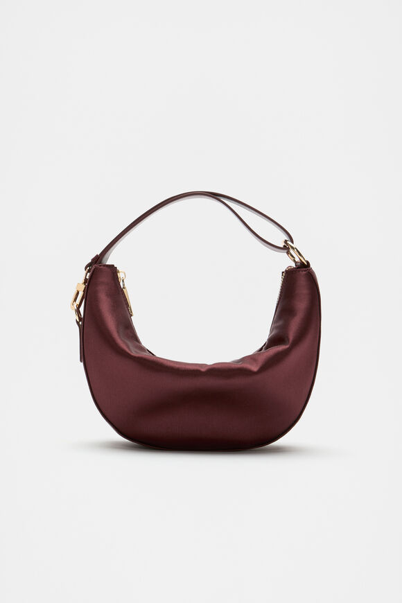 Mini Satin Bag  Merlot  hi-res