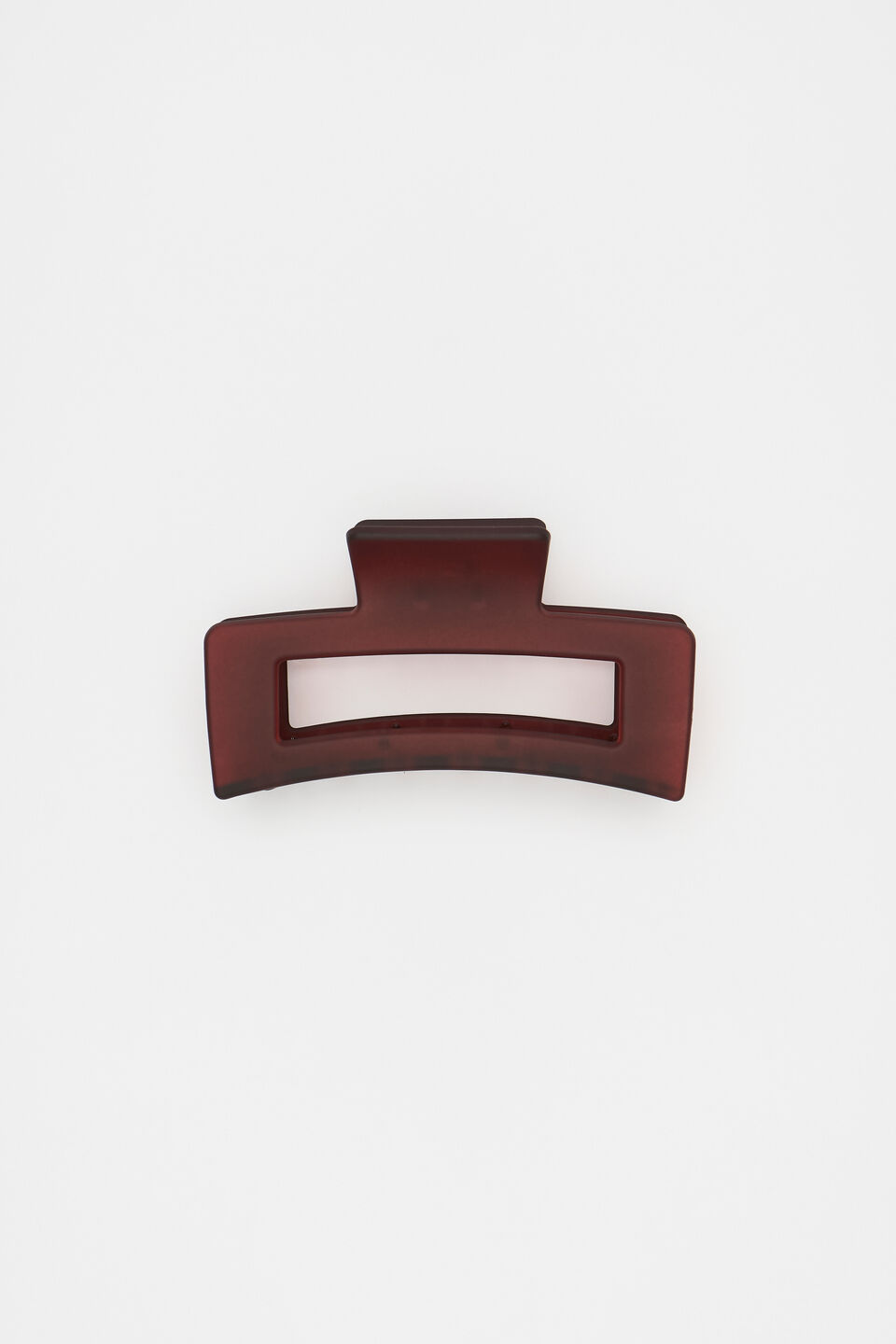 Rectangle Hair Claw  Merlot