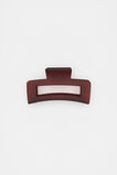 Rectangle Hair Claw  Merlot  hi-res