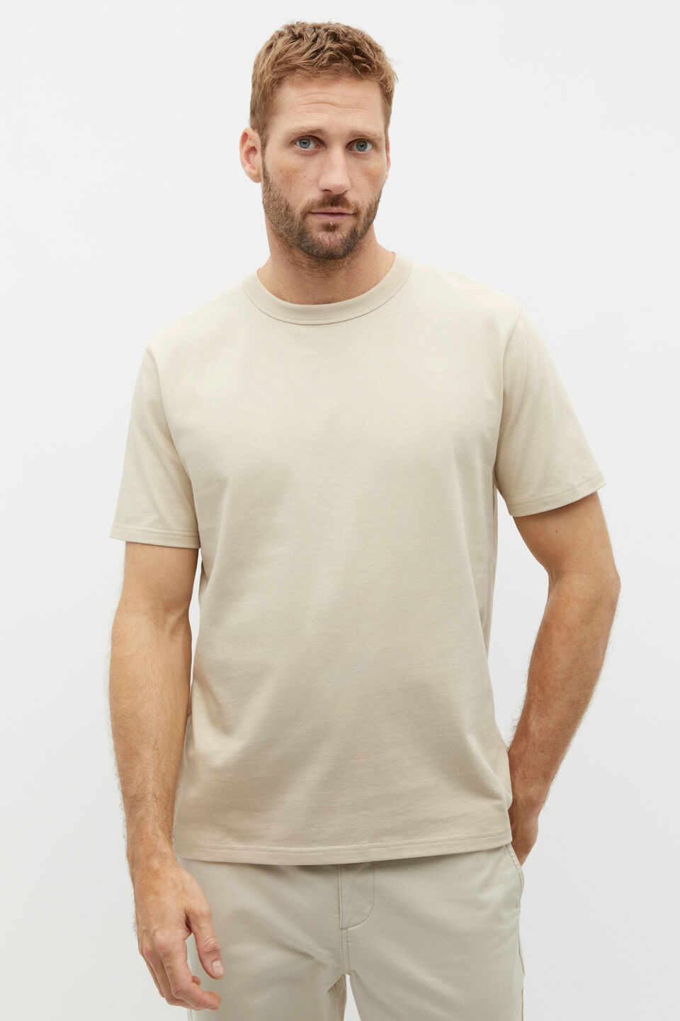 Crew Tee  Cool Stone