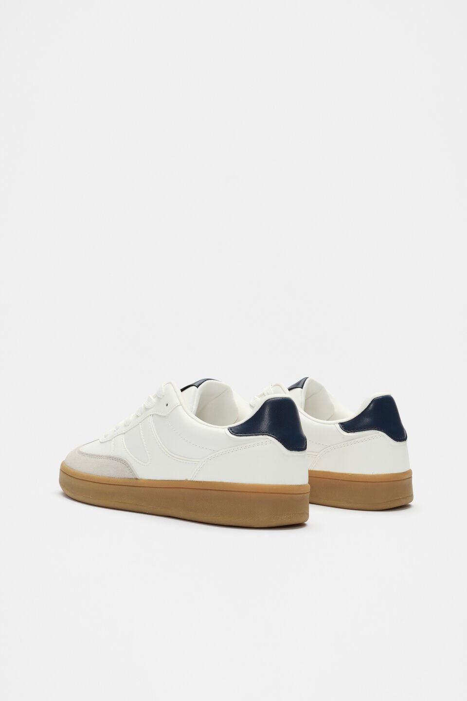 Classic Retro Trainer  White Navy
