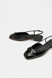 Kendra Slingback Flat  Black Patent  hi-res
