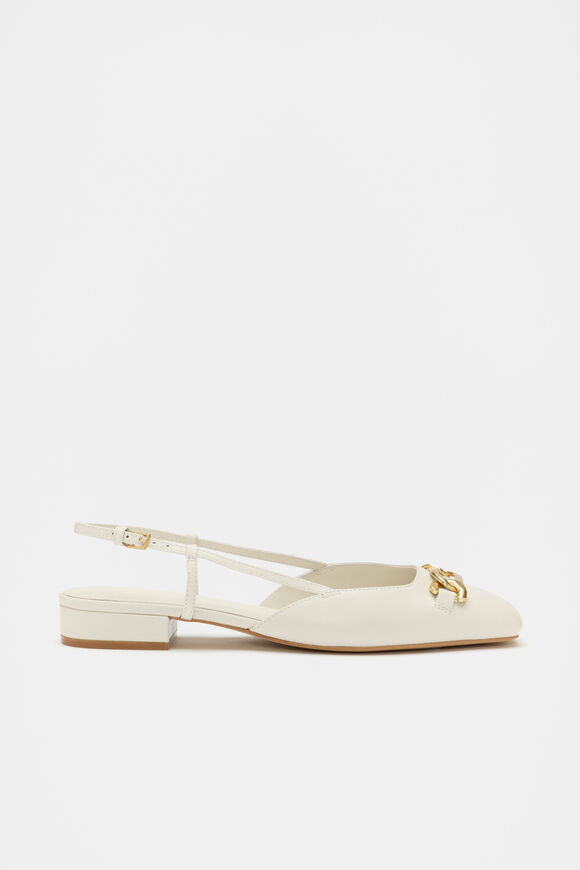 Kendra Slingback Flat  Cream  hi-res