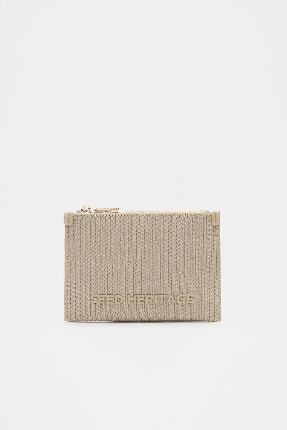 Knit Zip Purse  Rye