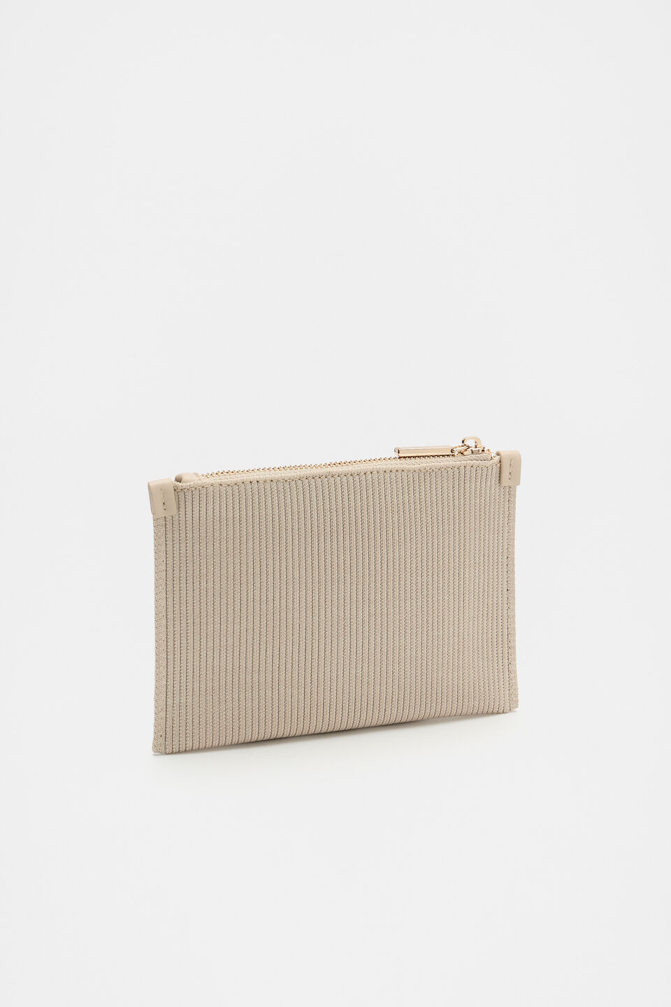 Knit Zip Purse  Rye