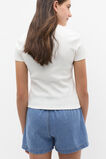Core Logo Rib Tee  Canvas  hi-res