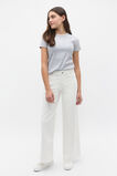 Core Logo Rib Tee  Cloud Grey Marle  hi-res