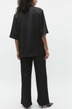 Plisse Short Sleeve Shirt  Black  hi-res