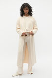 Longline Crew Neck Sweat  Coconut Cream  hi-res