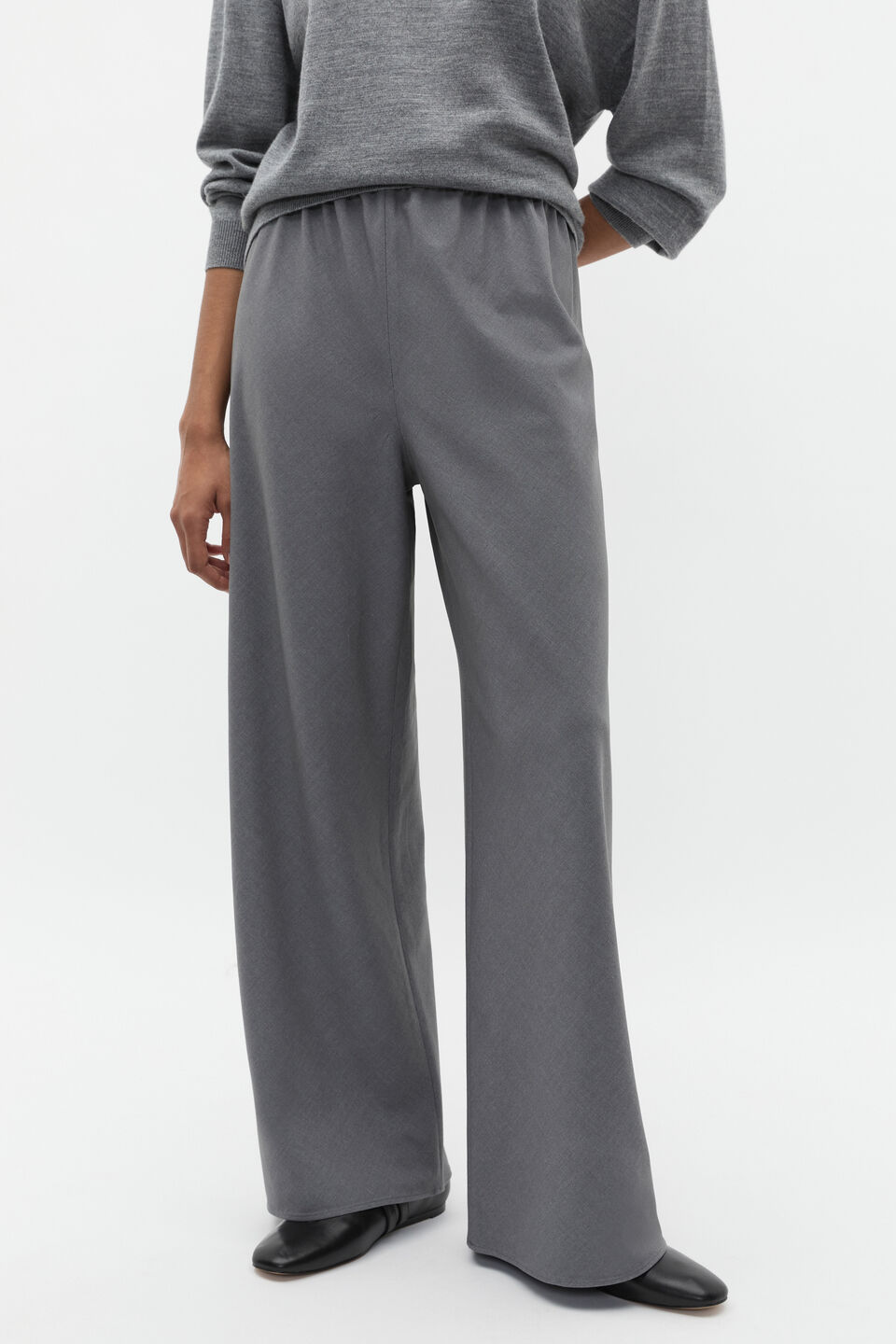 Crossdye Easy Wide Leg Pant  Wolf Crossdye