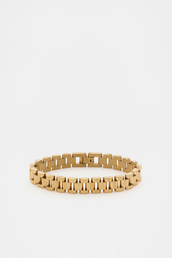 Waterproof Watch Link Bracelet  Gold  hi-res