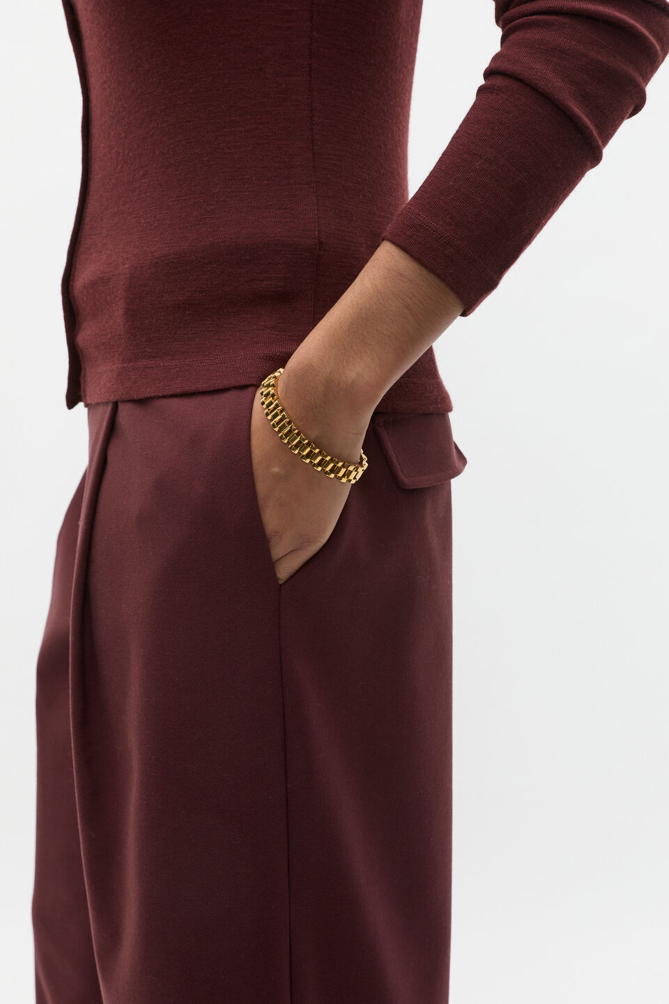 Waterproof Watch Link Bracelet  Gold