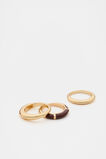 Enamel Ring Set  Merlot  hi-res