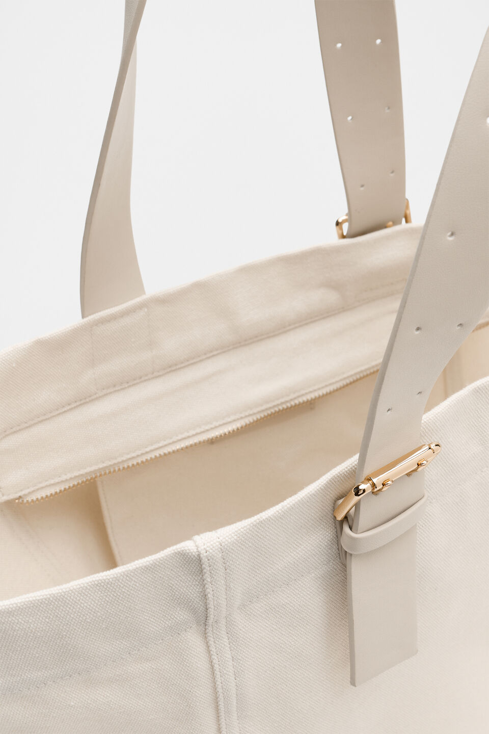 Relaxed Fabric Tote  Tofu