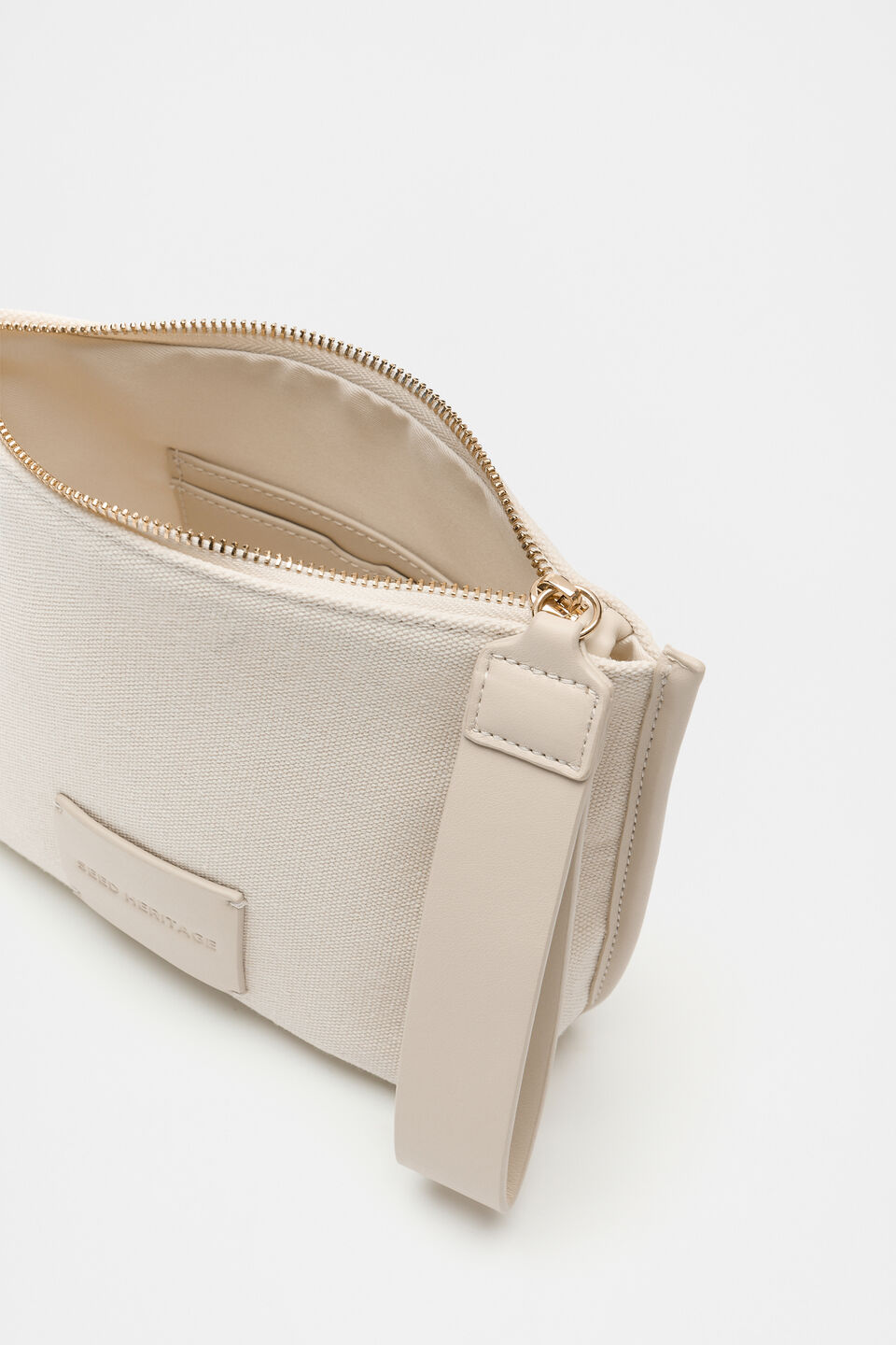 Fabric Detail Pouch  Tofu
