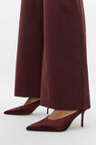 Aisha Satin Heeled Mule  Merlot  hi-res