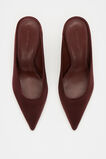 Aisha Satin Heeled Mule  Merlot  hi-res